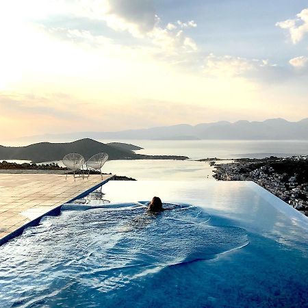 Villa Estée, luxury villa with private infinity pool&jacuzzi Elounda Exterior foto
