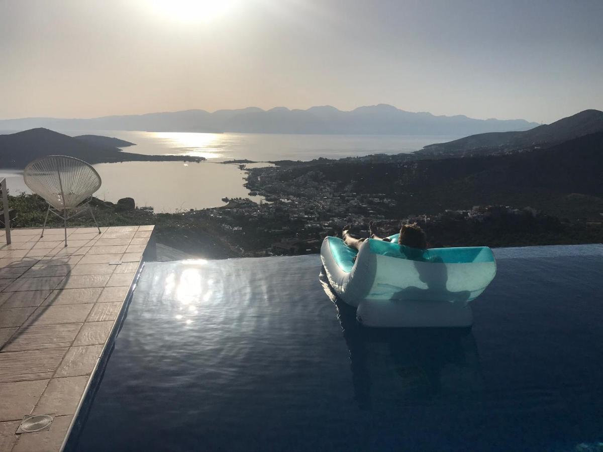 Villa Estée, luxury villa with private infinity pool&jacuzzi Elounda Exterior foto