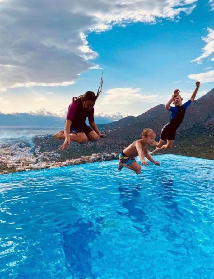Villa Estée, luxury villa with private infinity pool&jacuzzi Elounda Exterior foto