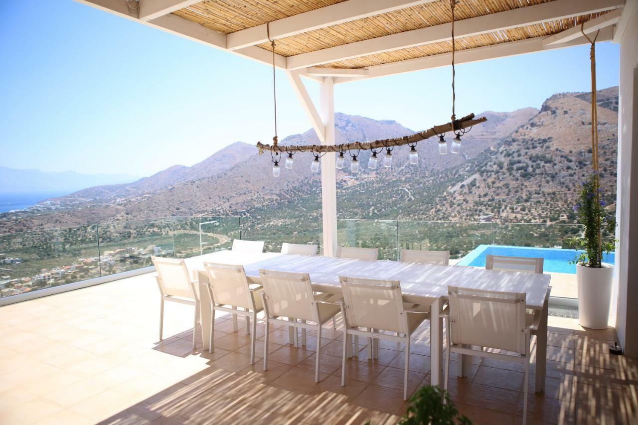 Villa Estée, luxury villa with private infinity pool&jacuzzi Elounda Exterior foto